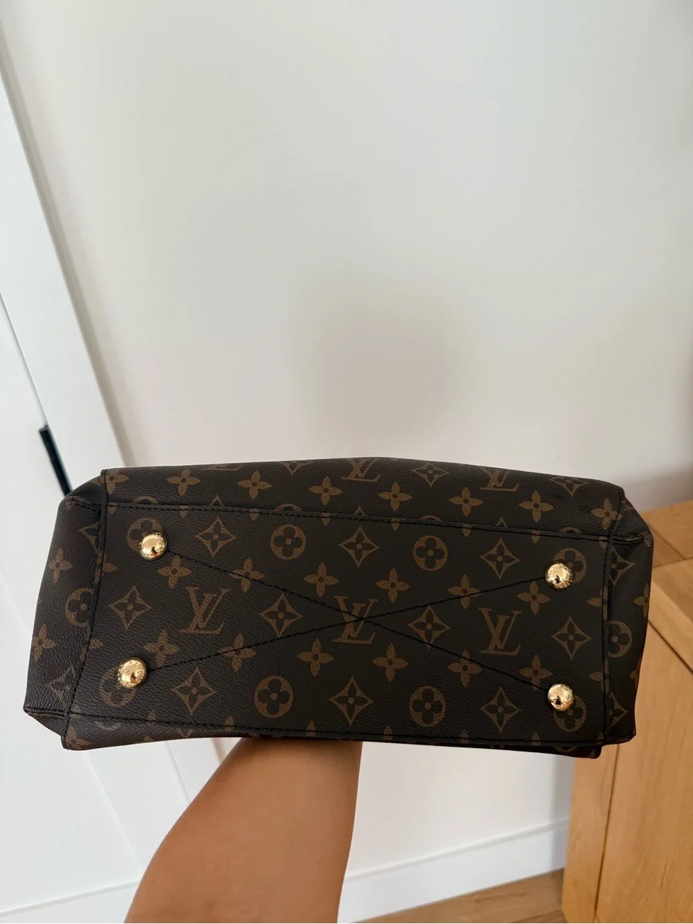 Louis Vuitton Brown Monogram Canvas Satchel with Scarf-Wrapped Handles